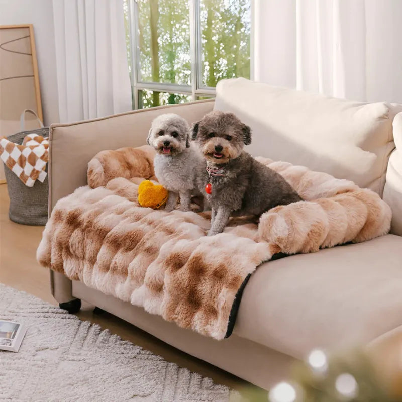 Dog Bed Sofa Protector | Soft Plush Polyester with Non-Slip Base | Comfortable Sleeping for Dogs and Cats 11