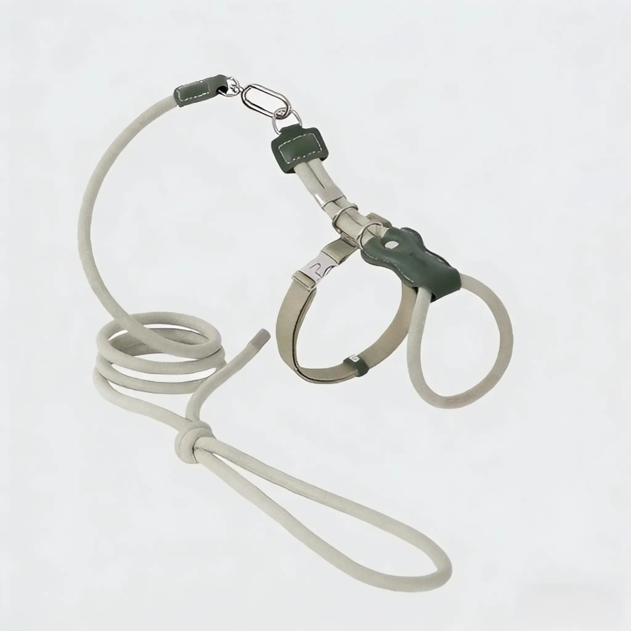 Adjustable H-Style Cat Harness and Leash Set with Premium Leather Finish | Comfortable & Secure Fit for Cats 1