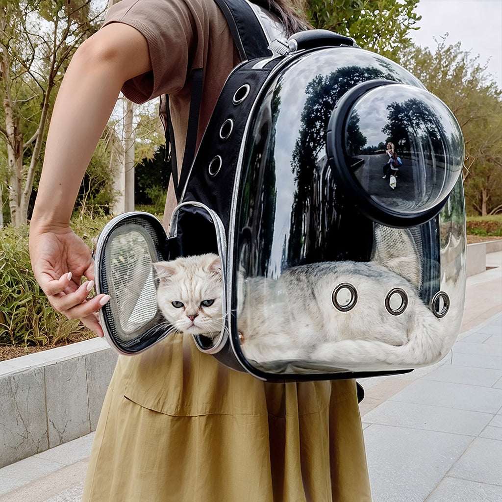 AstroPod | Cat Backpack Carrier with Bubble Window & Breathable Design | Secure and Comfortable Travel for Your Kitty 6