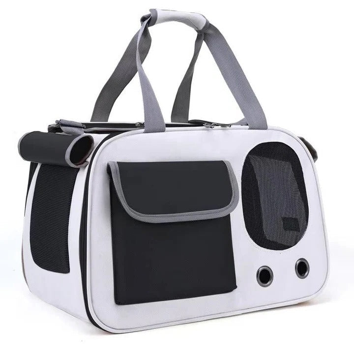 Cat Carrier | Travel Pet Carrier with Multiple Entry Points | Durable Oxford Cloth | Adjustable Shoulder Strap for Small to Medium Pets 2