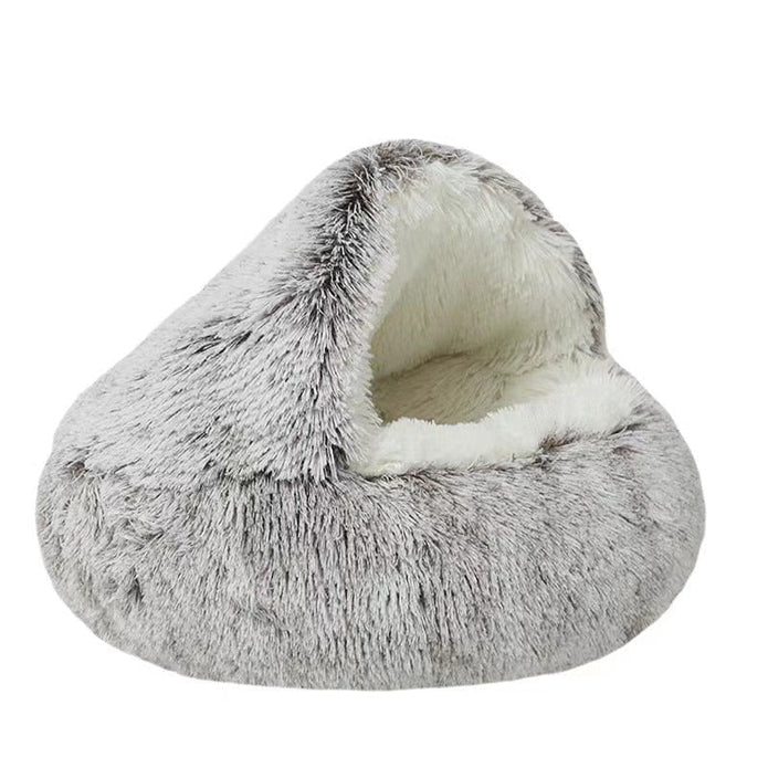 Cuddle Nest | Cozy Dog Bed with Semi-Covered Design for Ultimate Relaxation 3