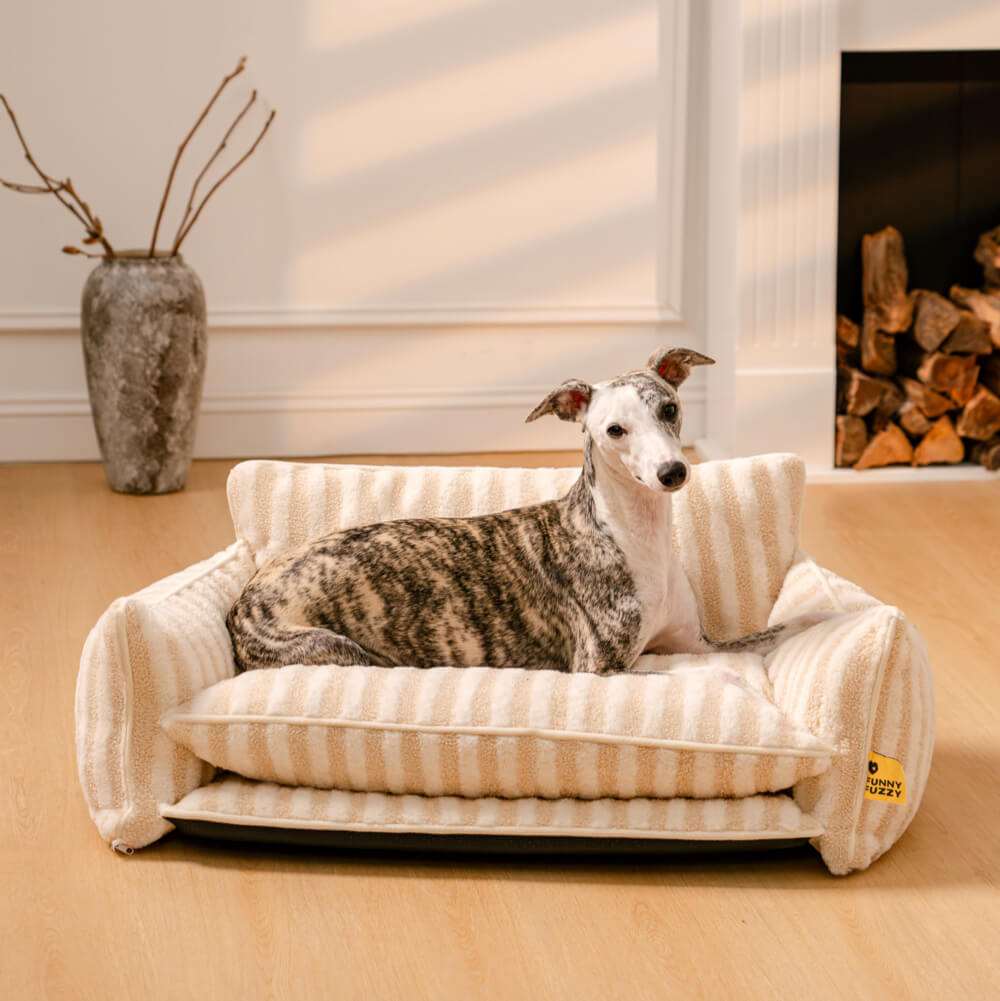 Dog Bed | Faux Lambswool Double Layer Sofa Bed | Cozy Comfort, Easy to Clean, Durable Design 11