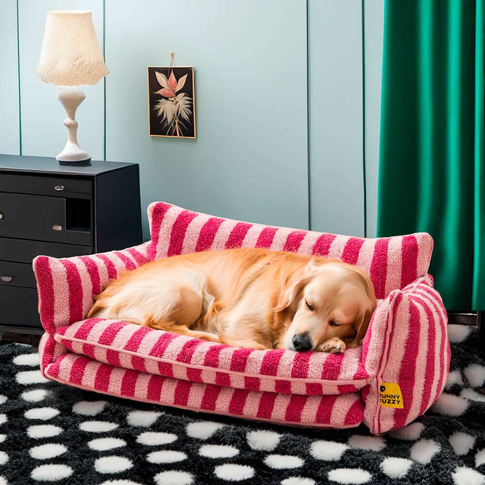 Dog Bed | Faux Lambswool Double Layer Sofa Bed | Cozy Comfort, Easy to Clean, Durable Design 3