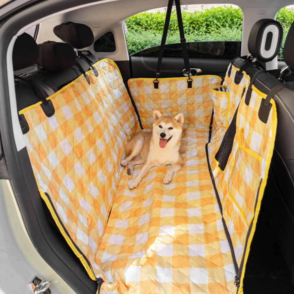 Dog Car Seat Cover | Waterproof Oxford Fabric with Anti-Scratch Protection | Comfortable Travel Solution for Pets 3