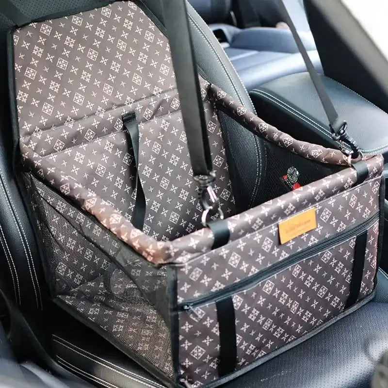 Dog Car Seat Cover | Waterproof Oxford Fabric with Double Thick Design | Safe Travel Bag for Pets 0