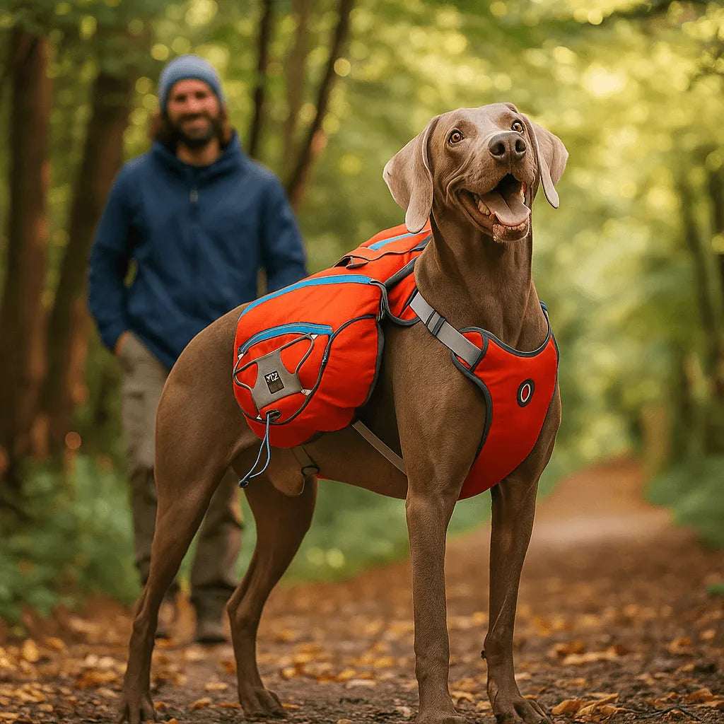 Dog Harness Backpack | Waterproof Design with Ergonomic Comfort for Small to Medium Dogs 1