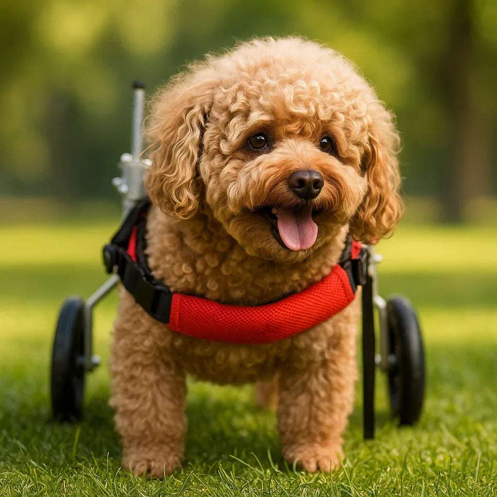 Dog Wheelchair | Adjustable Canine Mobility Cart for Rear Leg Support | Ultralight Aluminum Frame & Puncture-Proof Wheels 6