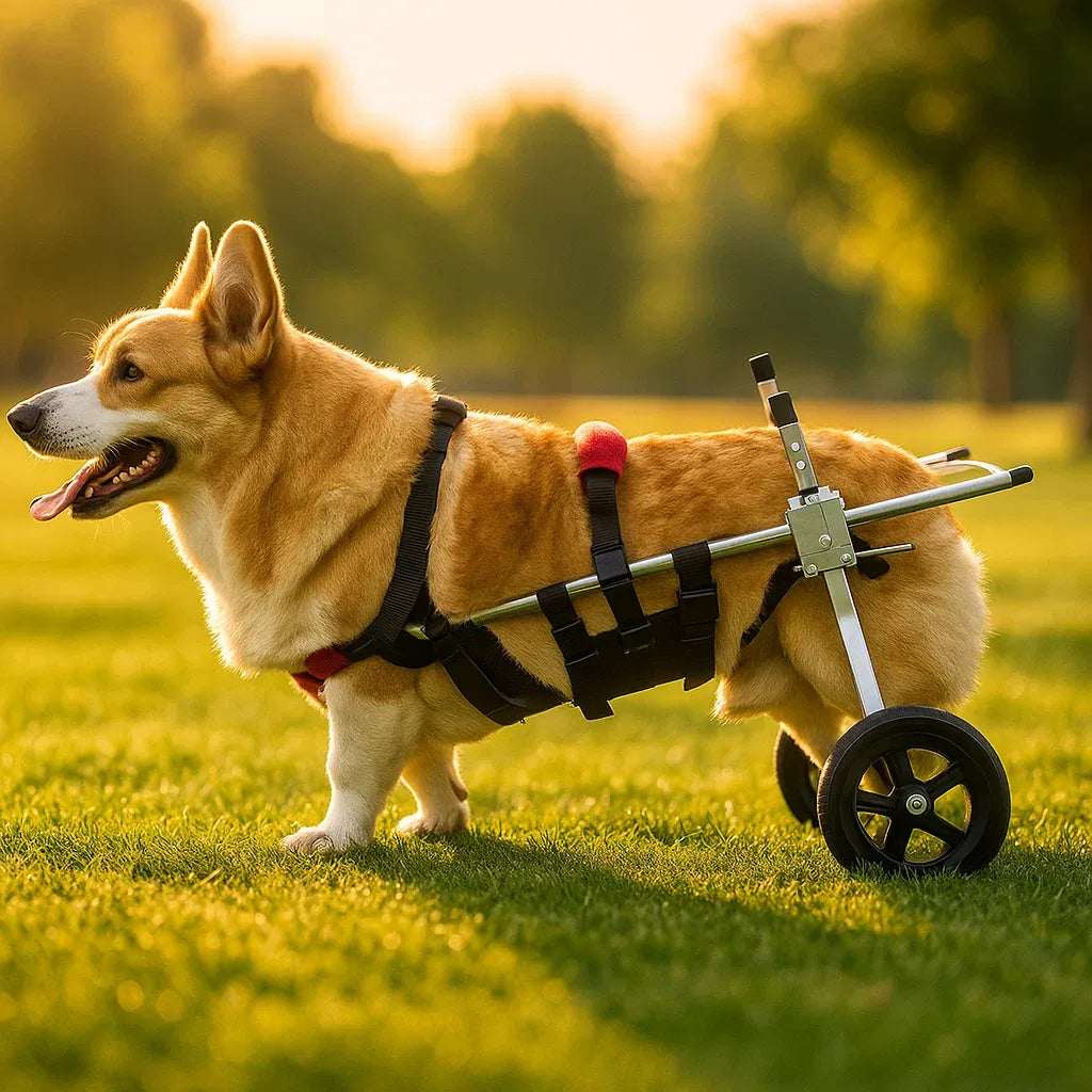 Dog Wheelchair | Adjustable Canine Mobility Cart for Rear Leg Support | Ultralight Aluminum Frame & Puncture-Proof Wheels 5