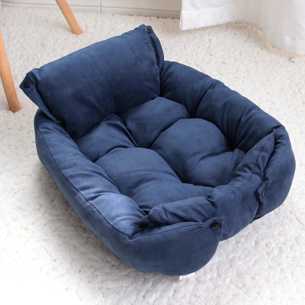 Dog Bed | 3-in-1 Cozy Pet Bed for Dogs and Cats | Soft Cotton Blend, Machine Washable, Non-Slip Base 0