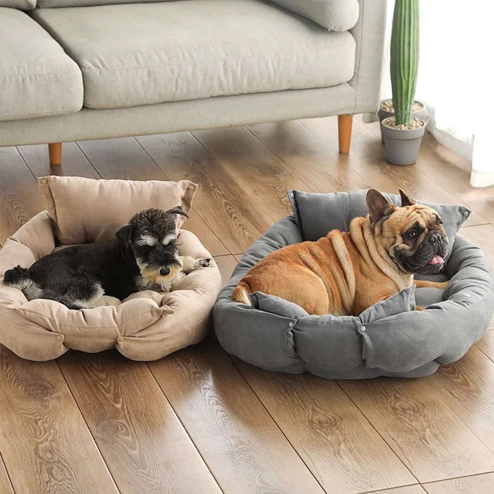 Dog Bed | 3-in-1 Cozy Pet Bed for Dogs and Cats | Soft Cotton Blend, Machine Washable, Non-Slip Base 1