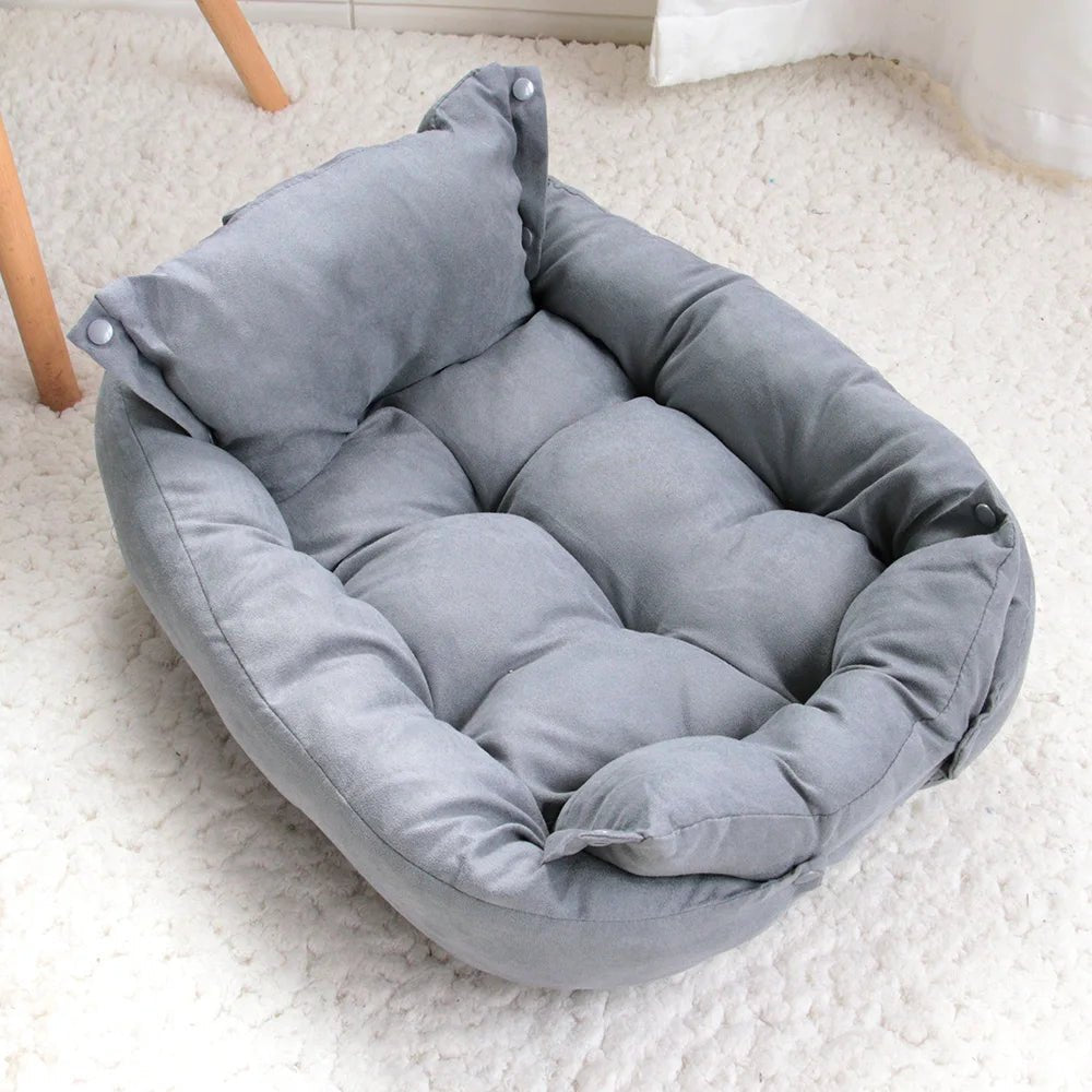 Dog Bed | 3-in-1 Cozy Pet Bed for Dogs and Cats | Soft Cotton Blend, Machine Washable, Non-Slip Base 4
