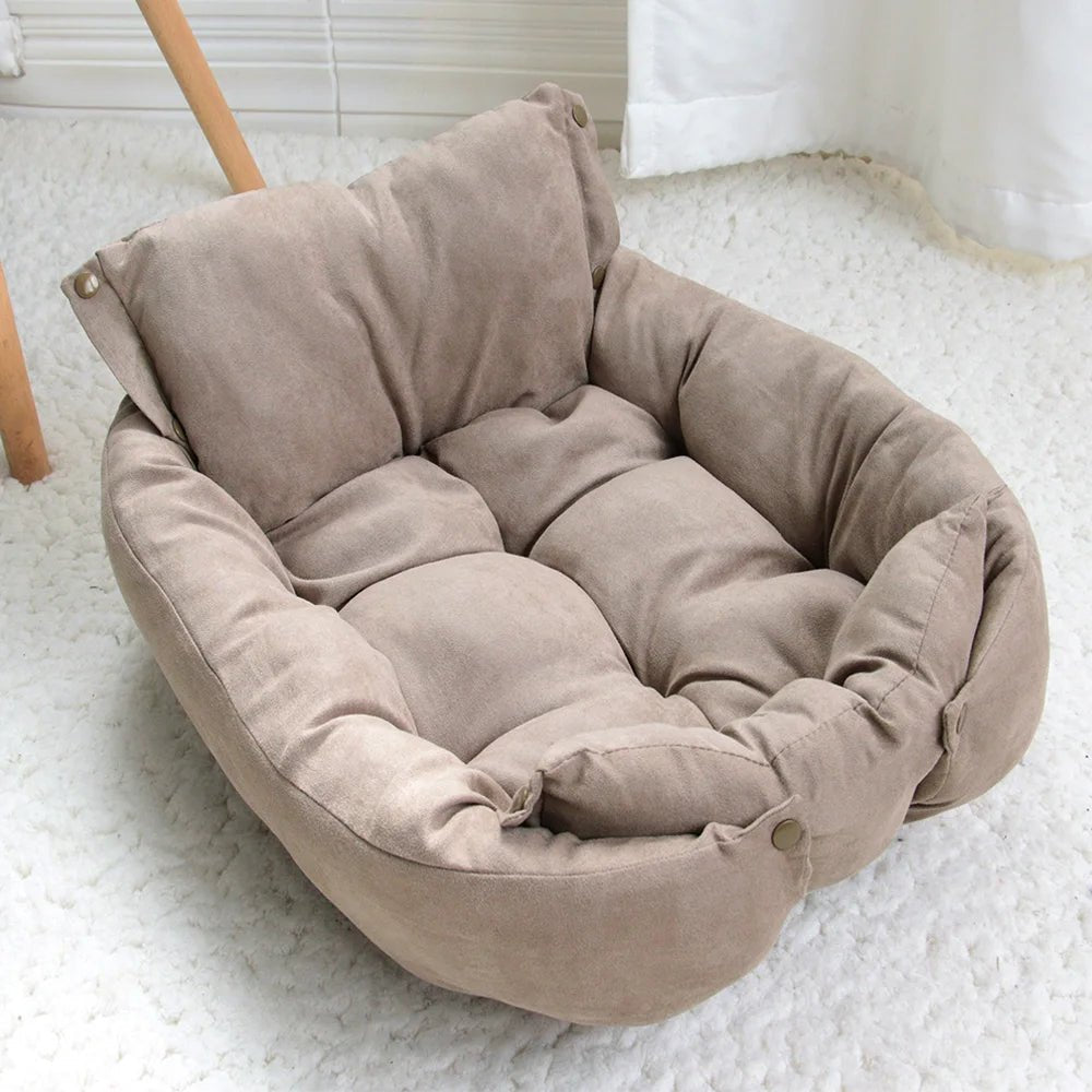 Dog Bed | 3-in-1 Cozy Pet Bed for Dogs and Cats | Soft Cotton Blend, Machine Washable, Non-Slip Base 5