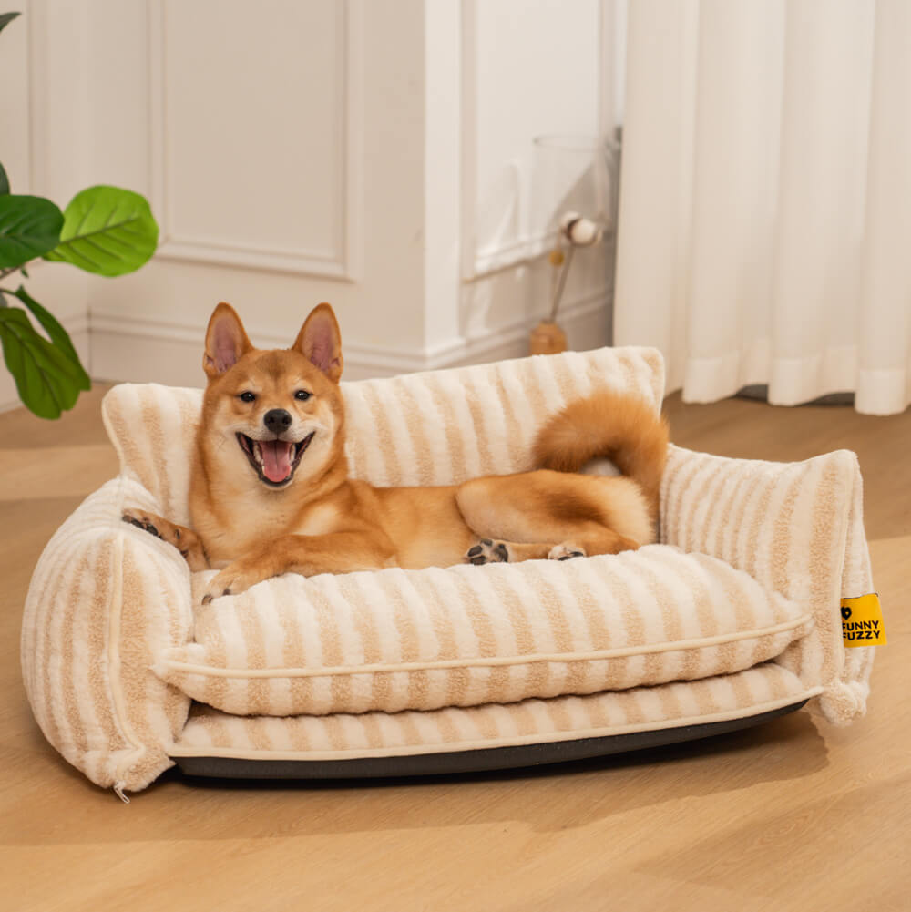 Dog Bed | Faux Lambswool Double Layer Sofa Bed | Cozy Comfort, Easy to Clean, Durable Design 4