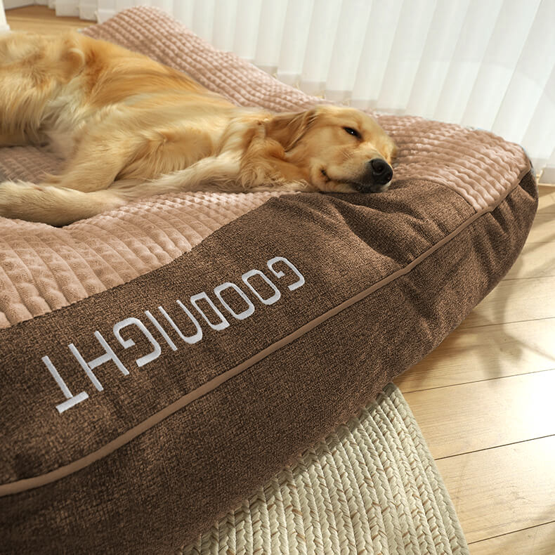 Dog Bed | Large Orthopedic Cushion with Spine Protection & Scratch-Resistant Design for Enhanced Comfort 5
