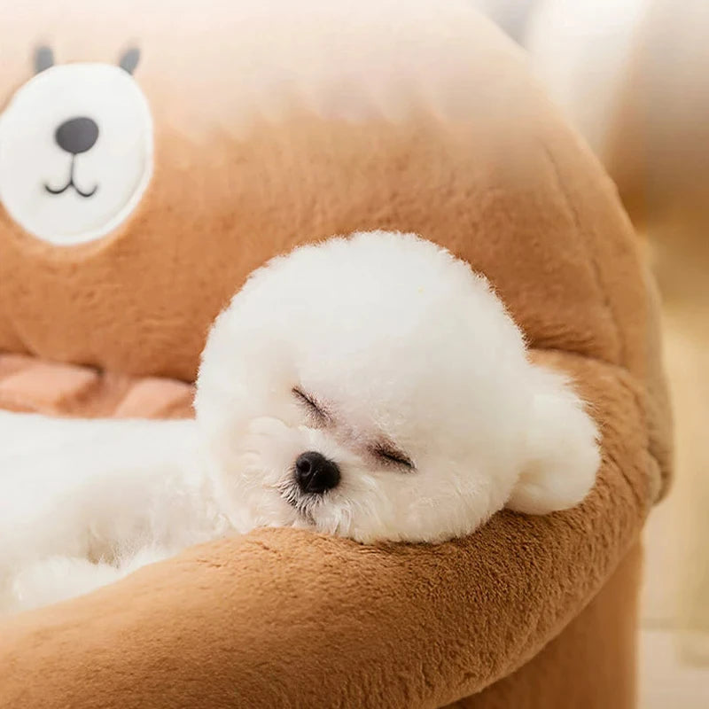 Dog Bed | Plush Sofa-Style Design | Warm & Supportive for Small Dogs and Cats 2