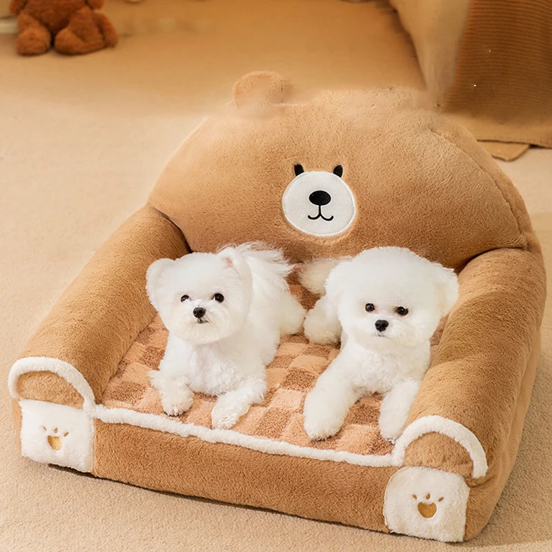 Dog Bed | Plush Sofa-Style Design | Warm & Supportive for Small Dogs and Cats 3