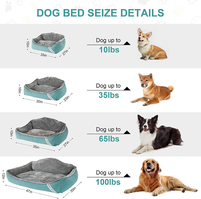 Dog Bed | Thickened Warm Design | Soft Hypoallergenic Fabric | Anti-Slip & Machine Washable 7
