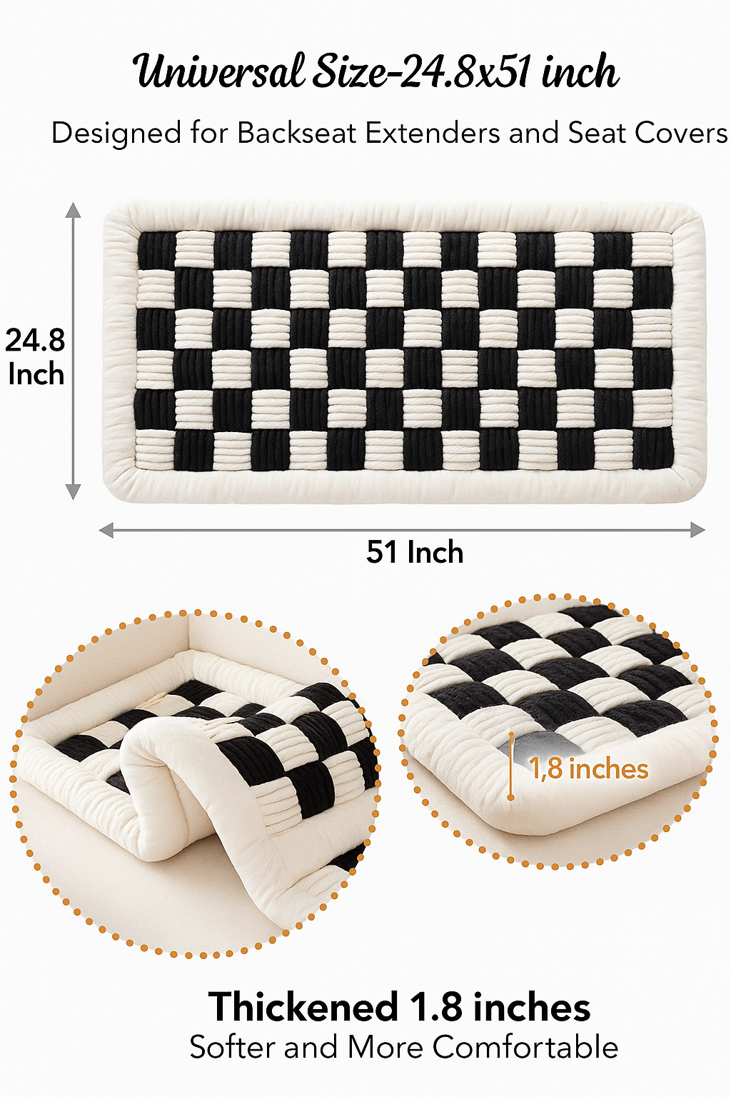 Dog Car Mat | Non-Slip Backseat Pet Bed & Seat Protector for Travel Comfort 7