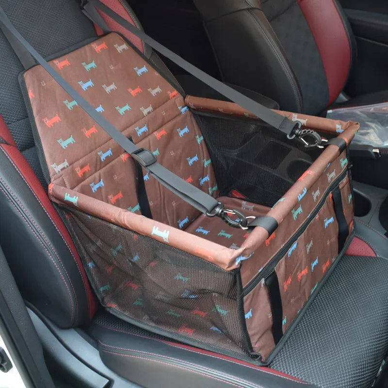 Dog Car Seat Cover | Waterproof Oxford Fabric with Double Thick Design | Safe Travel Bag for Pets 7