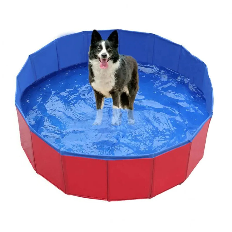 Dog Pool | Foldable Dog Swimming Pool for Bathing & Play | Durable Composite Fabric, Tool-Free Setup 2