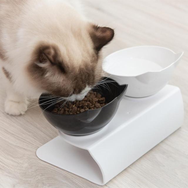 Ergonomic Elevated Cat Bowl | Anti-Vomiting Design for Healthy Eating 11