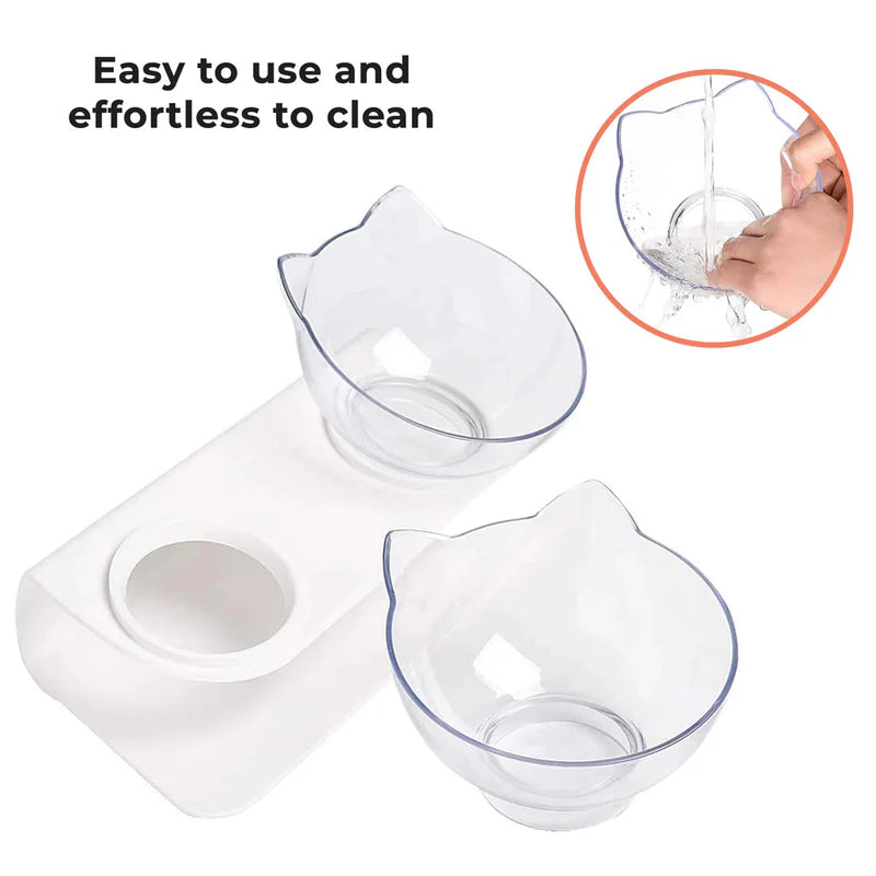 Ergonomic Elevated Cat Bowl | Anti-Vomiting Design for Healthy Eating 7