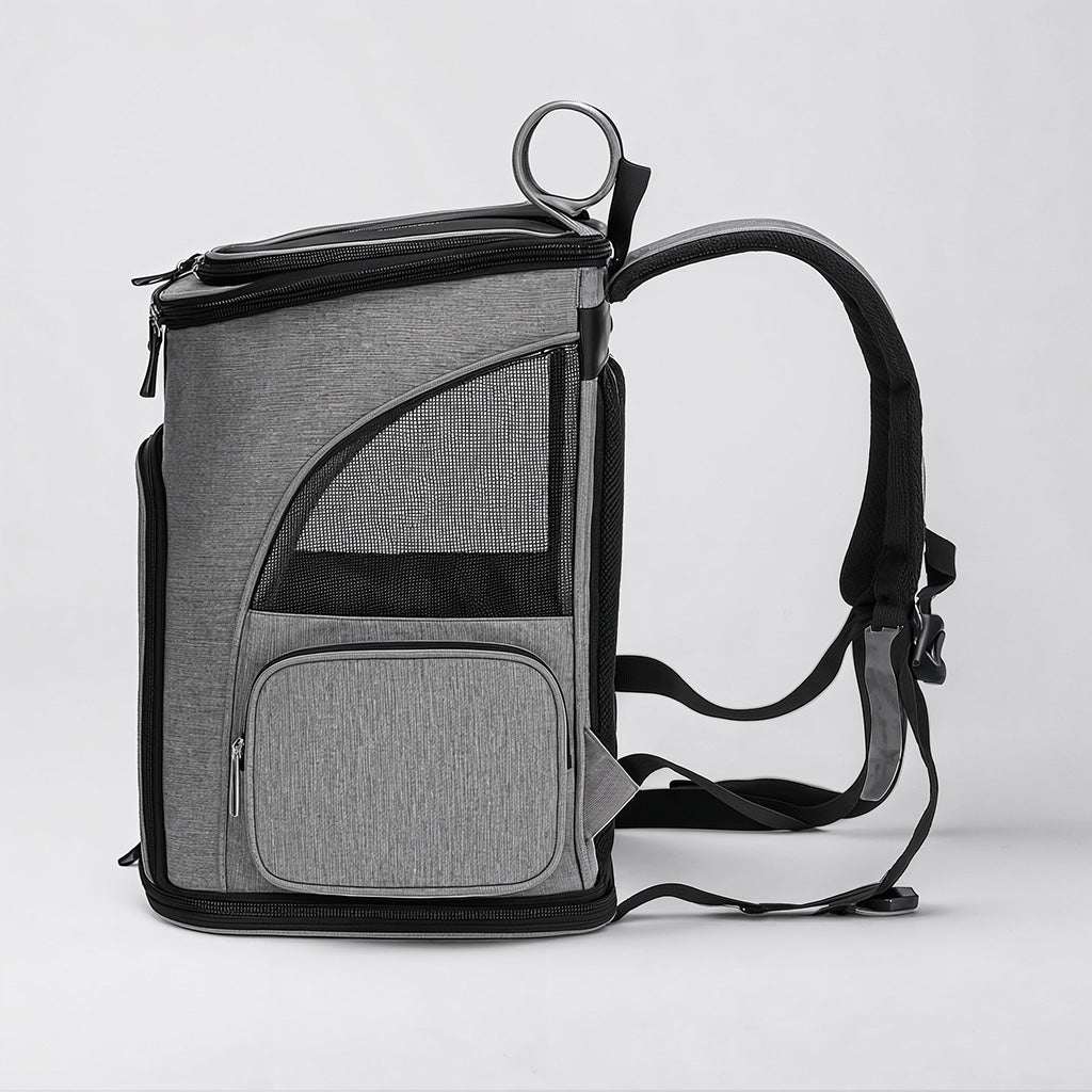Expandable Cat Carrier Backpack with Breathable Mesh & Airline Approval | Comfortable Travel Solution for Cats 5