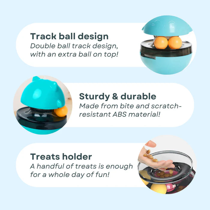 Interactive Cat Wobble Toy | 3-in-1 Design with Treat Dispenser for Fun and Stimulation 4
