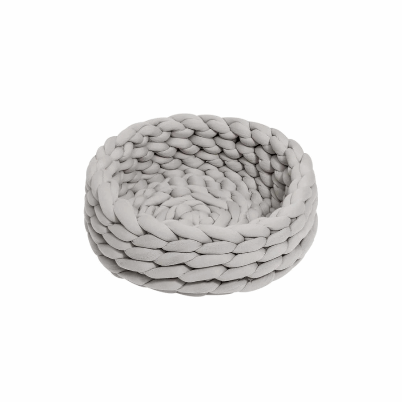 Luxurious Handwoven Pet Bed with Soft Cotton Fabric | Cozy Round Design for Ultimate Comfort 3