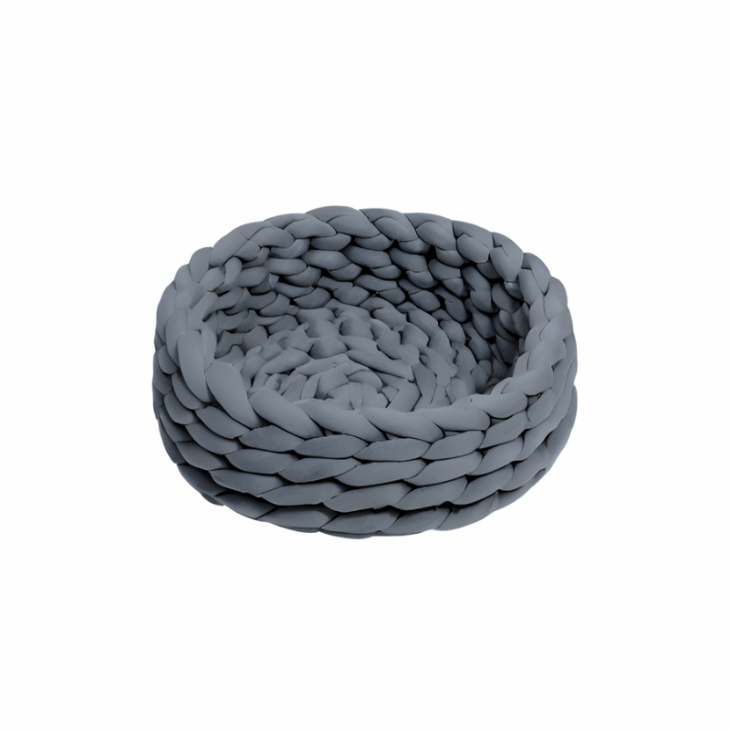 Luxurious Handwoven Pet Bed with Soft Cotton Fabric | Cozy Round Design for Ultimate Comfort 4