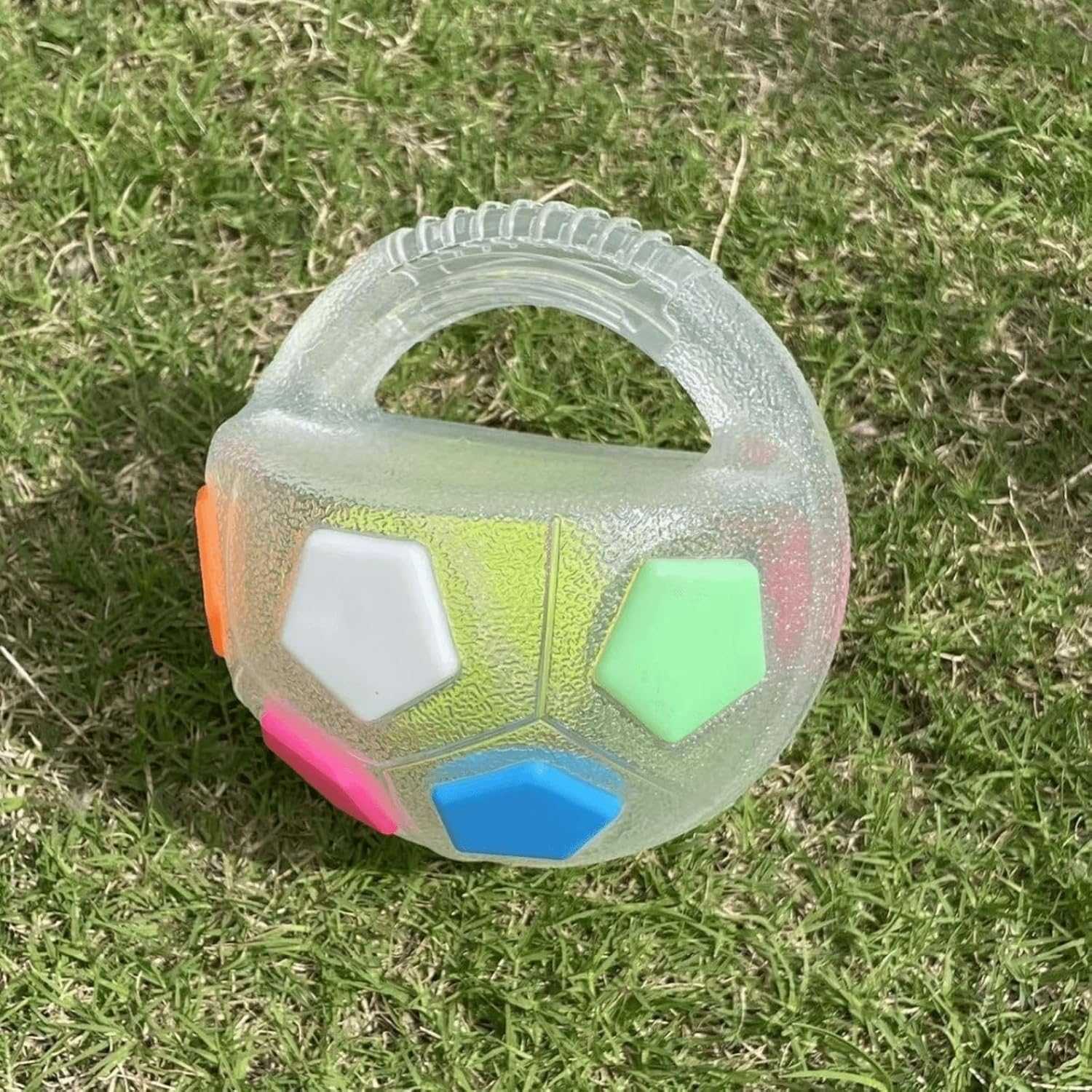 PawKick | Tough Dog Toy Ball with Squeaker & Handle | Durable Fetch Toy for Medium to Large Breeds 6