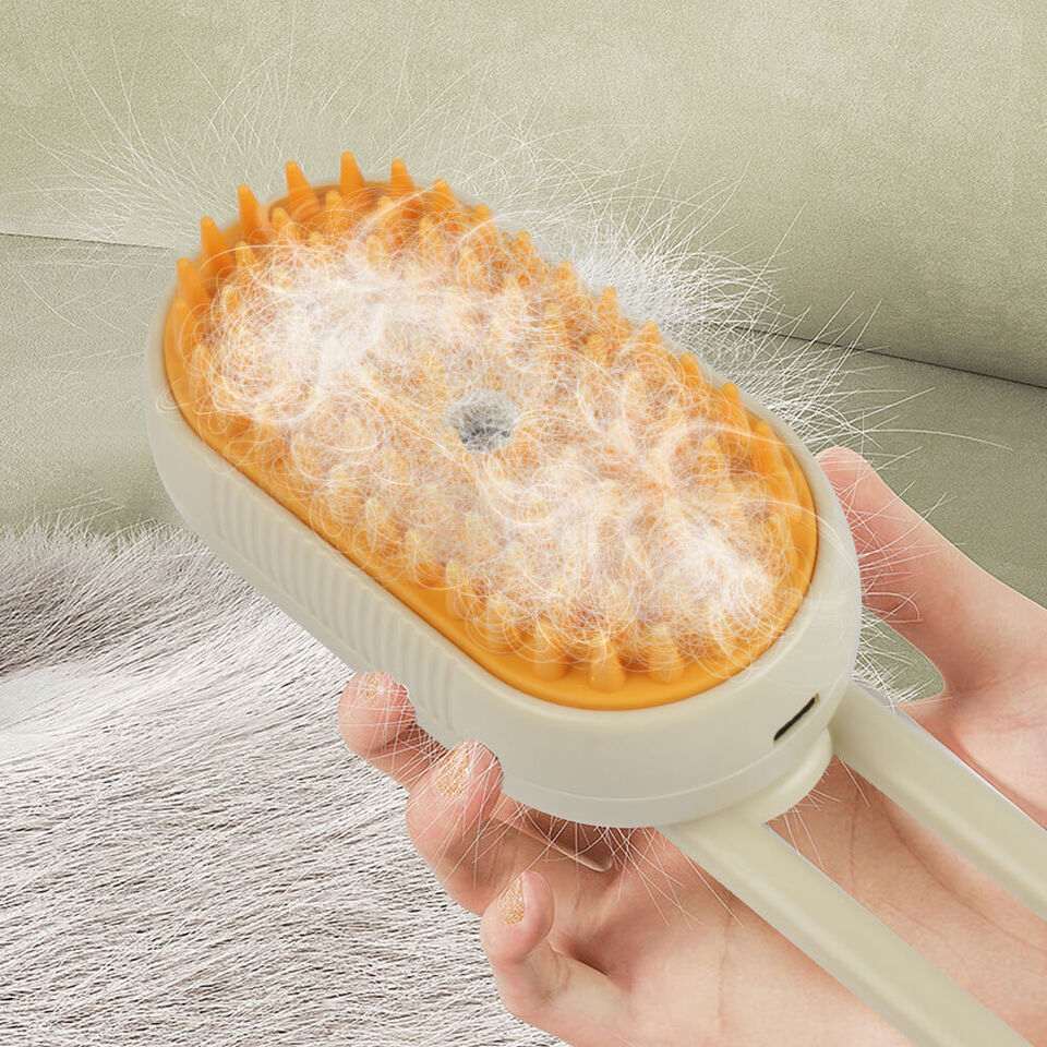 Pet Steam Care | Dog Brush with Deep-Cleaning Steam Technology | Eco-Friendly & Rechargeable for Healthy Coats 4