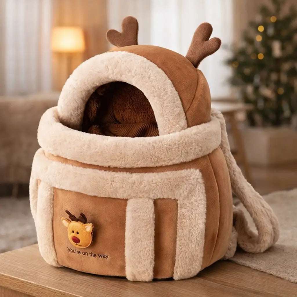 Plush Dog Carrier | Warm & Safe Carrier for Small Dogs 5