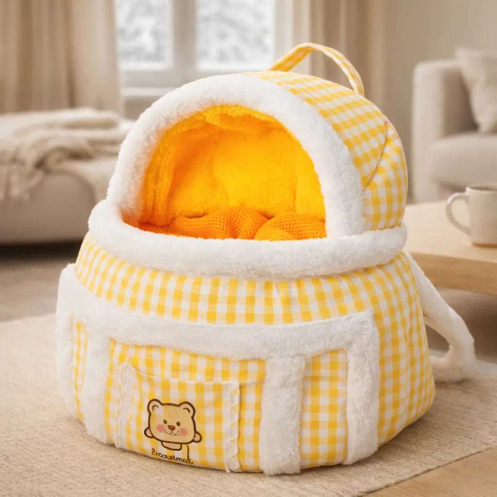 Plush Dog Carrier | Warm & Safe Carrier for Small Dogs 6