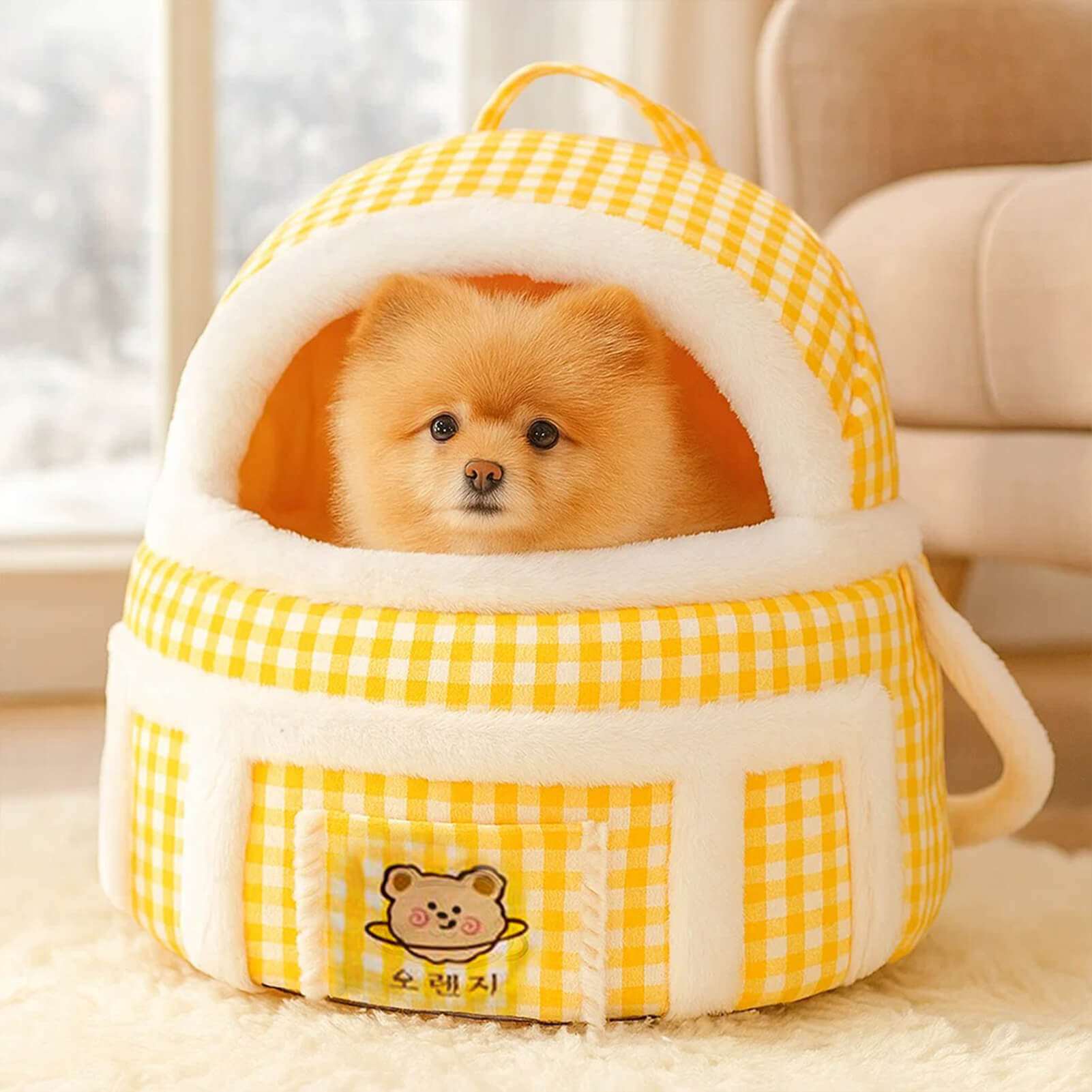 Plush Dog Carrier | Warm & Safe Carrier for Small Dogs 8