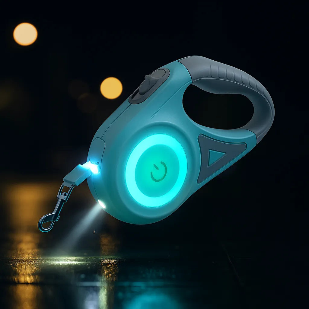 Retractable Dog Lead | LED Leash with Integrated Lighting for Night Safety | Ergonomic Design for Small to Large Dogs 9