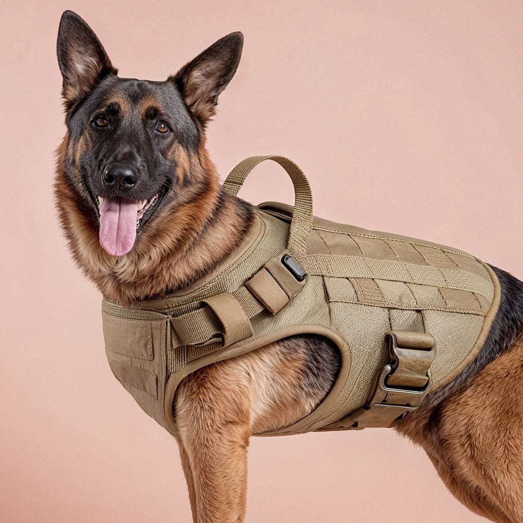 Tactical Dog Harness with No-Pull Control & Handle | Durable Fit for Easy Walking 2