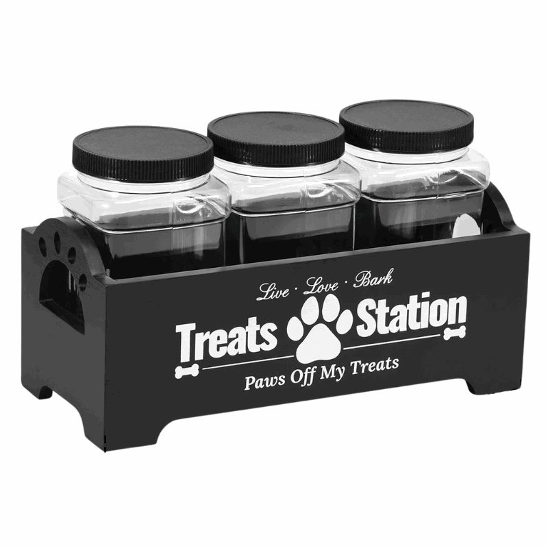 TreatStation | Stylish Pet Treat Storage with Airtight Jars | Organized Solution for Fresh Snacks 6