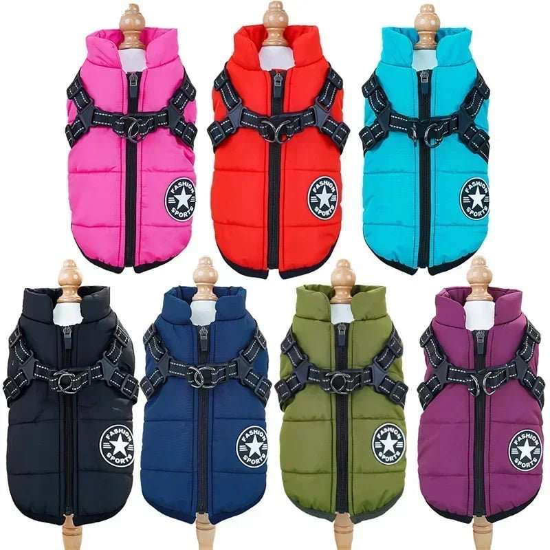 Waterproof Dog Coat | Fleece Lining with Integrated Harness | Ultimate Comfort and Safety for All Weather 6