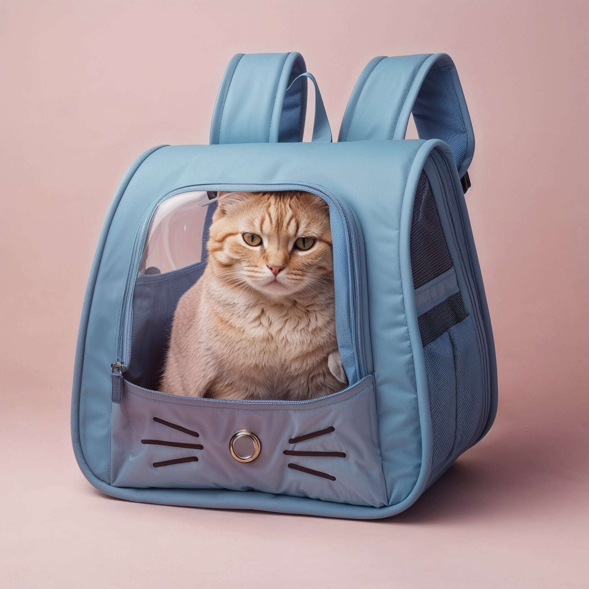 WhiskerView | Cat Backpack Carrier with Lightweight Design & Ventilation | Comfortable Travel Solution for Cats 1