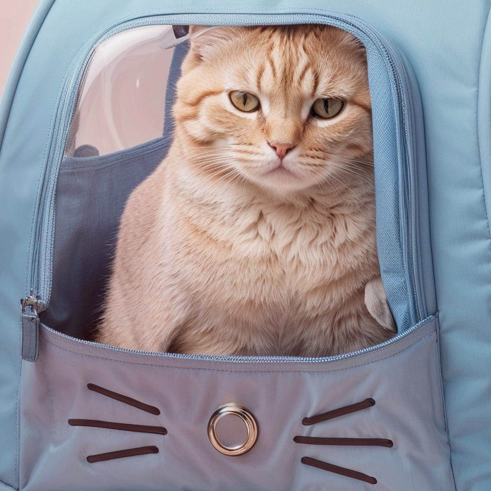 WhiskerView | Cat Backpack Carrier with Lightweight Design & Ventilation | Comfortable Travel Solution for Cats 2