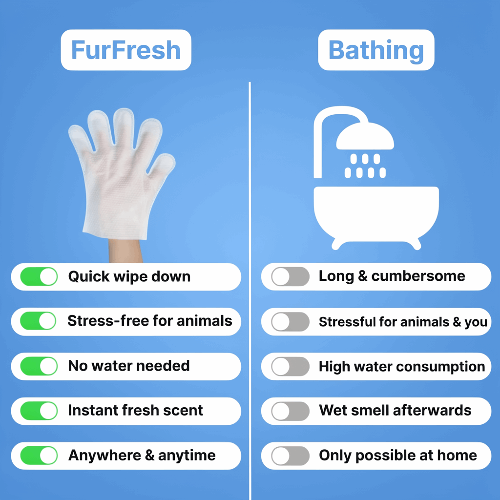 Deodorizing Pet Grooming Gloves with Natural Ingredients | Quick Clean Solution for Fresh Fur 2