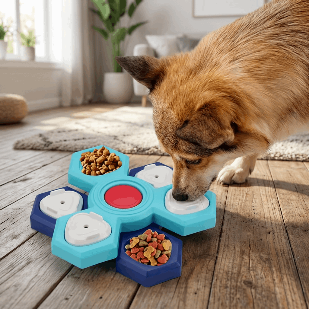 Slow Feeder Dog Bowl Puzzle – Anti Gulping Interactive Feeding Bowl for Dogs 0