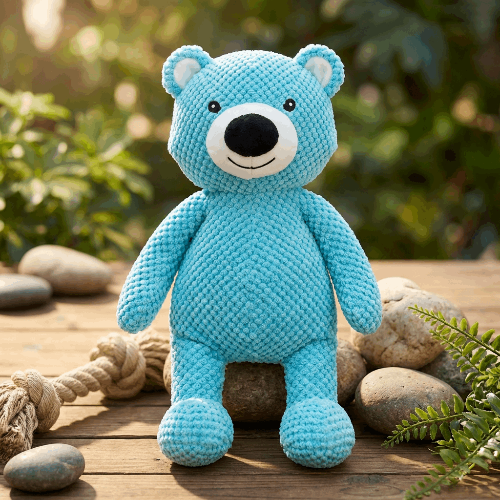 ToughBear | Tough Dog Toy for Heavy Chewers with Squeaker | Durable Plush for Endless Playtime 1