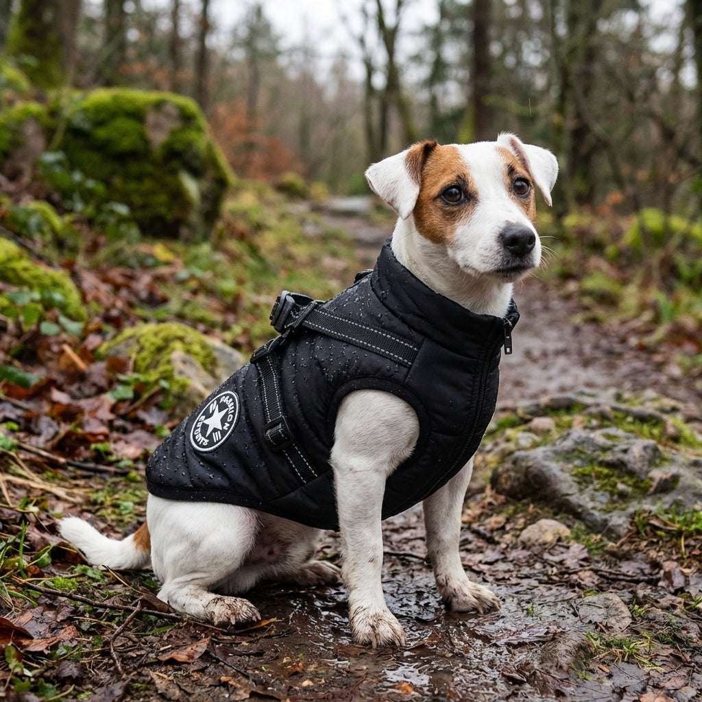 Waterproof Dog Coat | Fleece Lining with Integrated Harness | Ultimate Comfort and Safety for All Weather 0