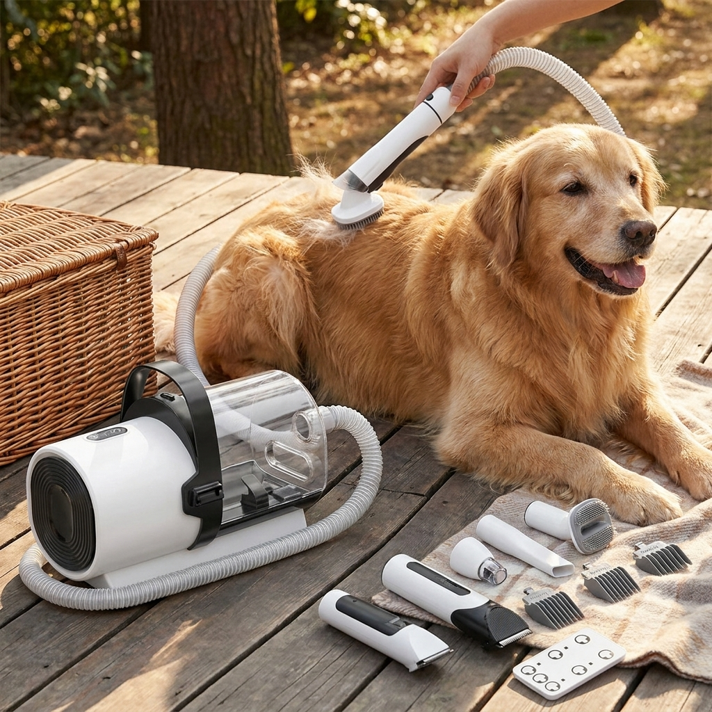 Dog Grooming Kit | 7-in-1 Vacuum System