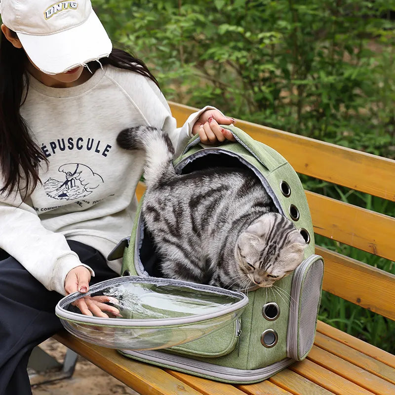 VistaPod | Cat Carrier Backpack with Transparent Design | Comfortable Travel Solution for Anxious Pets 9