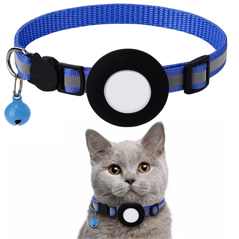 AirTag Cat Tracker Collar with Reflective Stripes | Lightweight Design for Safety and Comfort 3