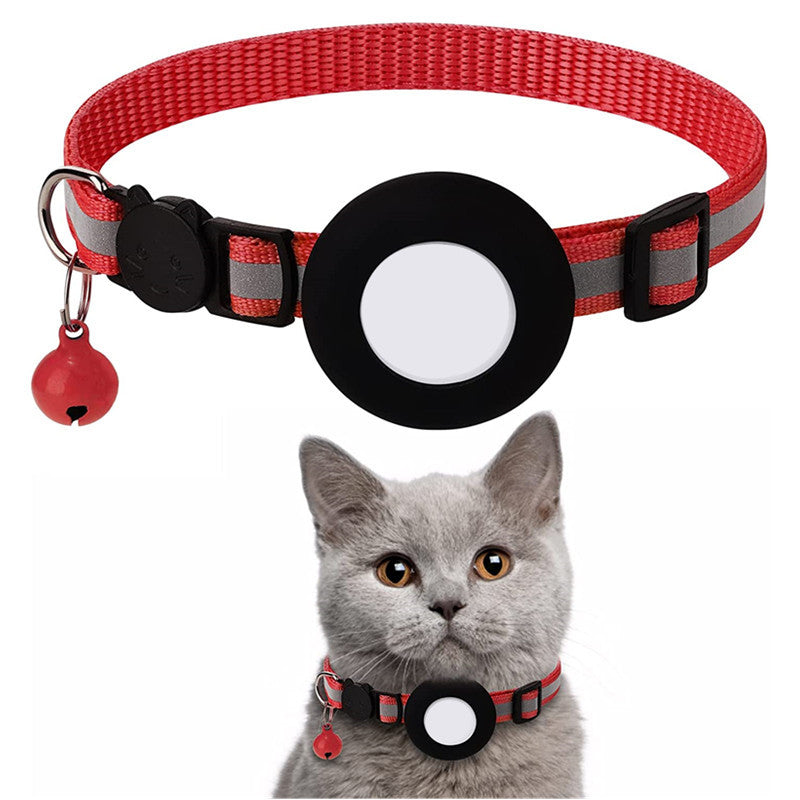 AirTag Cat Tracker Collar with Reflective Stripes | Lightweight Design for Safety and Comfort 4