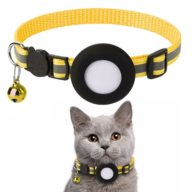 AirTag Cat Tracker Collar with Reflective Stripes | Lightweight Design for Safety and Comfort 5
